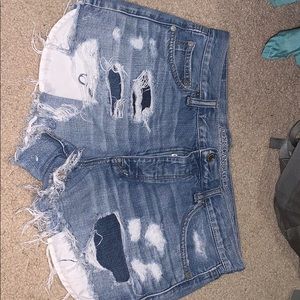 vintage high-rise denim festival short